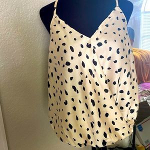 Leopard wrap tank size small never worn